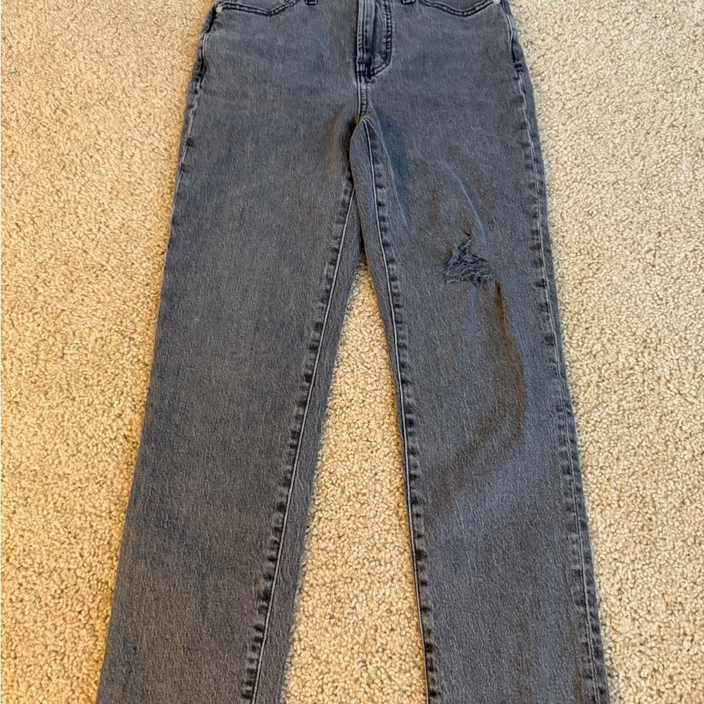 Madewell Women's Straight Leg Jeans in Gray